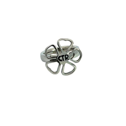 Diva Flower Stainless Steel CTR Ring