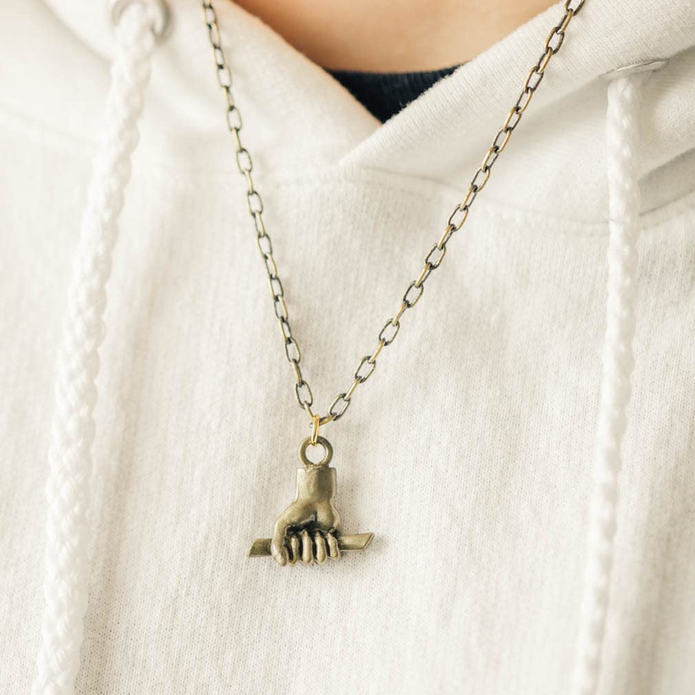 Hold to the Rod Necklace | Antique Gold