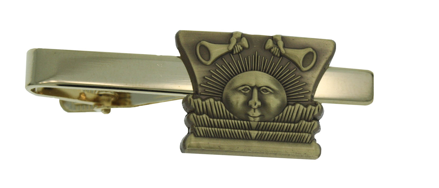 Nauvoo Temple Sunstone Tie Bar | Antique Gold