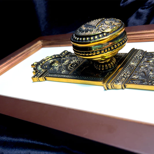 Salt Lake Temple Doorknob | Framed