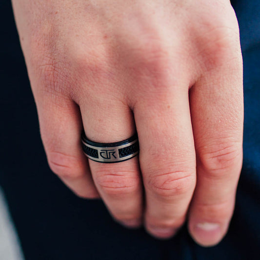 Elements Titanium CTR Ring with Rubber Inlay