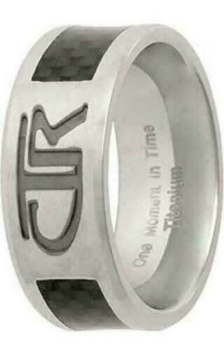 Titan Titanium CTR Ring with Black Carbon Fiber Inlay
