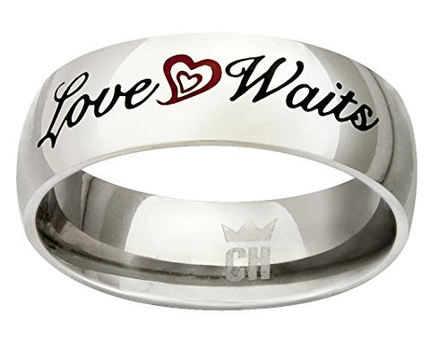 True Love Waits Stainless Steel CTR Ring