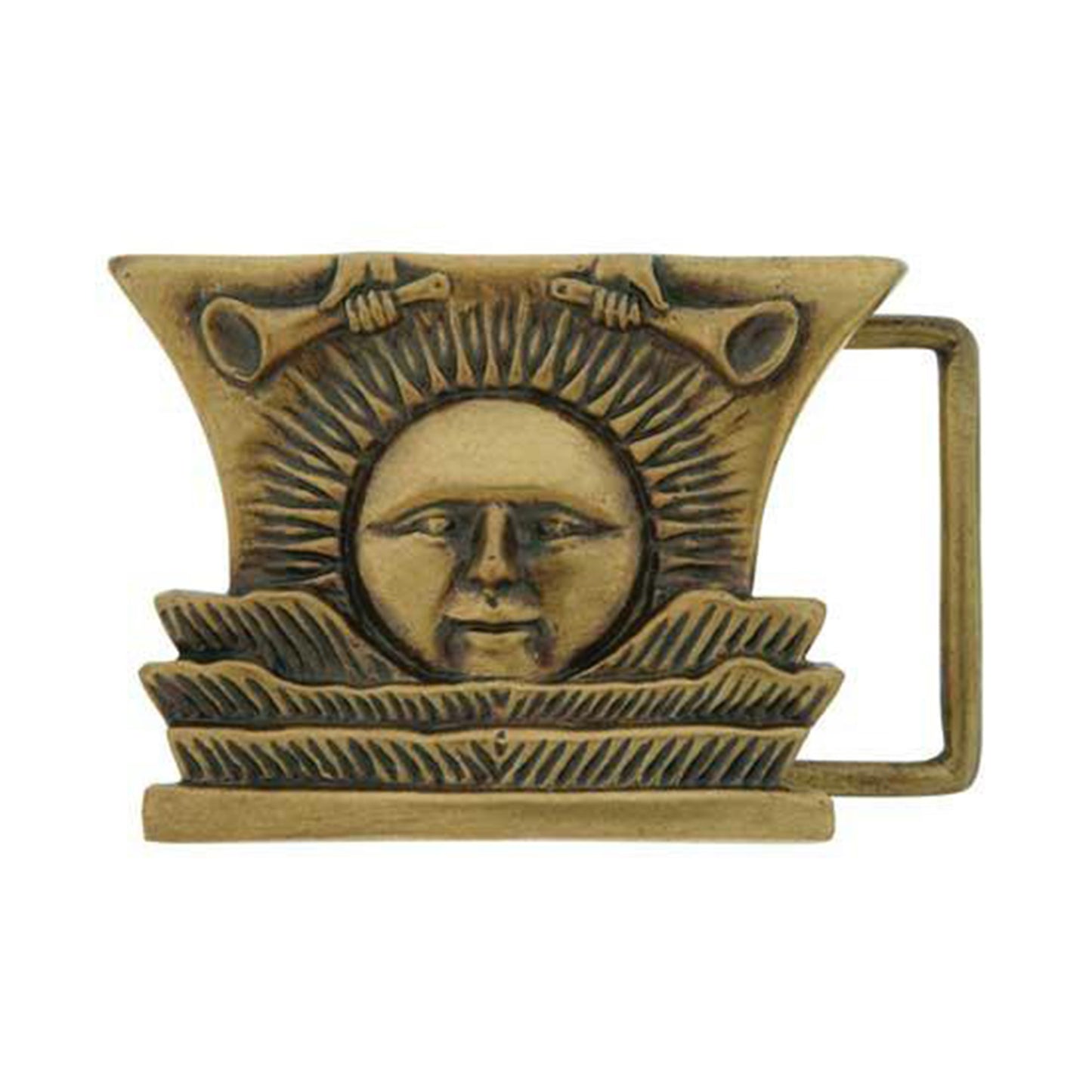 C7 Nauvoo Temple Sunstone Belt Buckle Antique Gold One Moment in Time