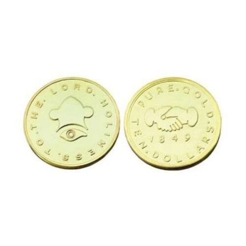 M6 $10.00 Gold Coin Handmade Mormon One Moment In Time LDS CTR
