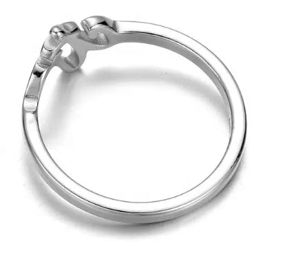 Modern Cursive Stainless Steel CTR Ring