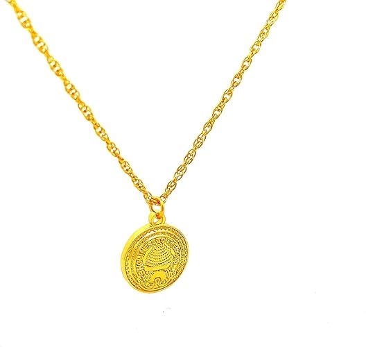 Salt Lake Temple Doorknob Necklace | Gold