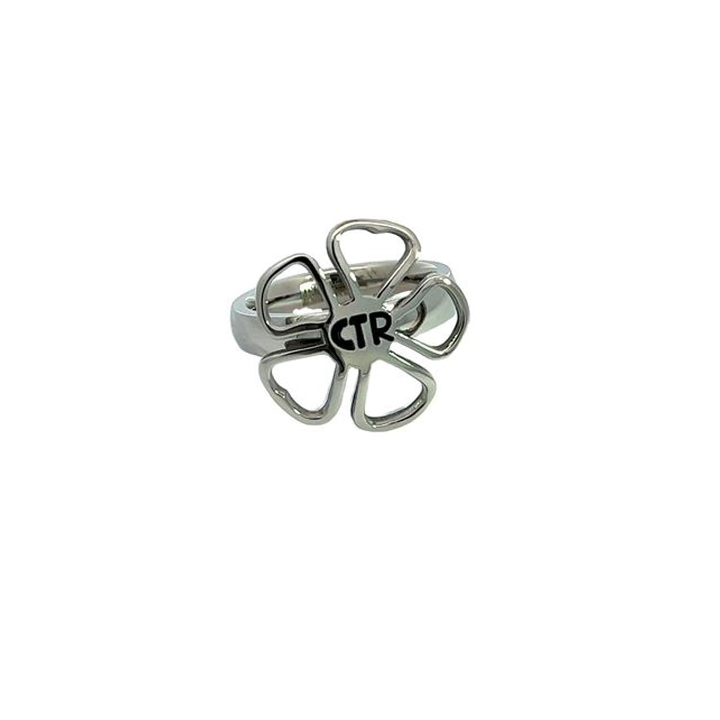 Diva Flower Stainless Steel CTR Ring