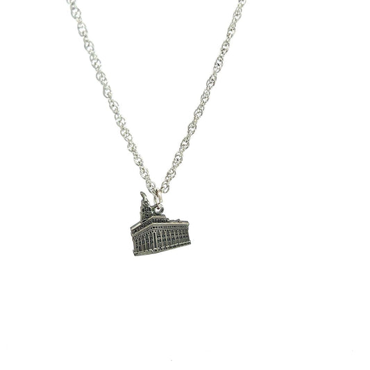 Nauvoo Temple Necklace | Antique Silver