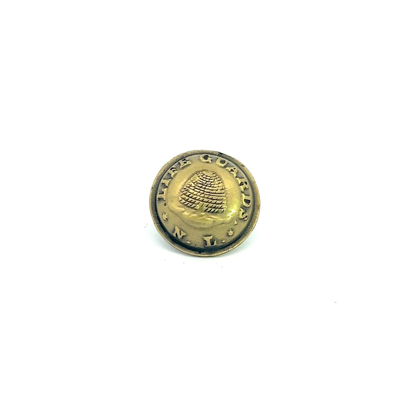 Nauvoo Legion Button Pin | Antique Gold