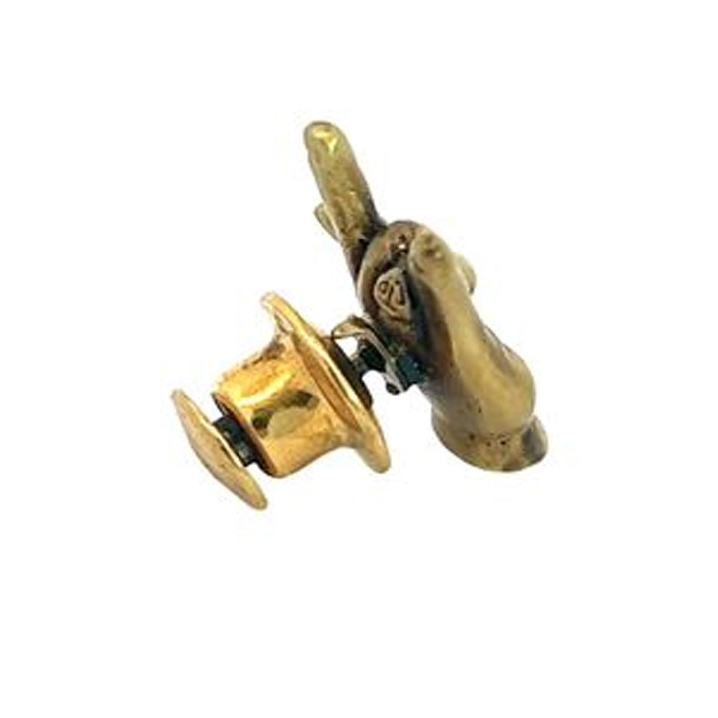 I Love You American Sign Language Pin | Antique Gold