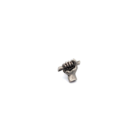 Hold to the Rod Pin | Antique Silver