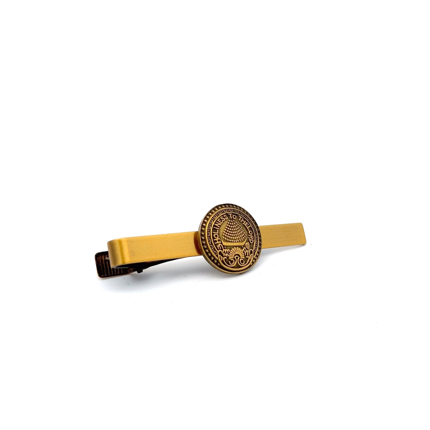 Salt Lake Temple Doorknob Tie Bar | Antique Gold