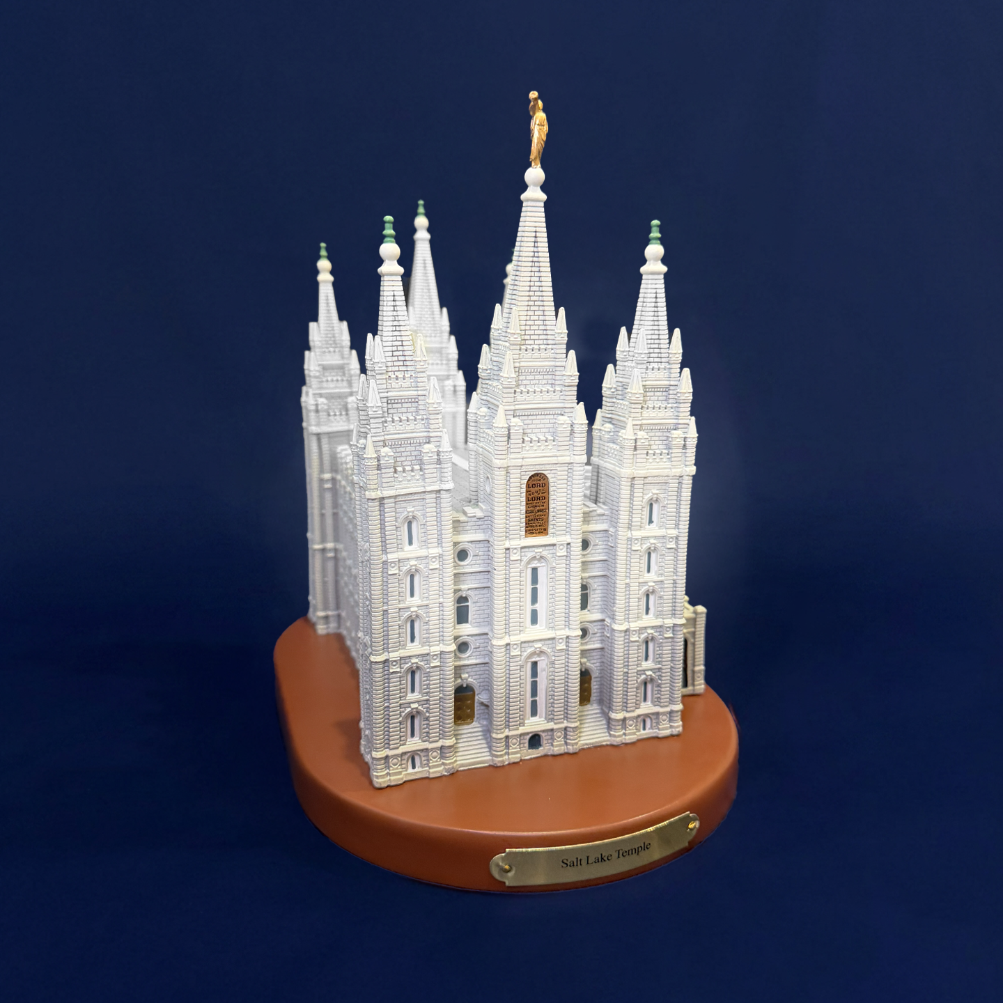 Salt Lake Temple Statue | Wood Base