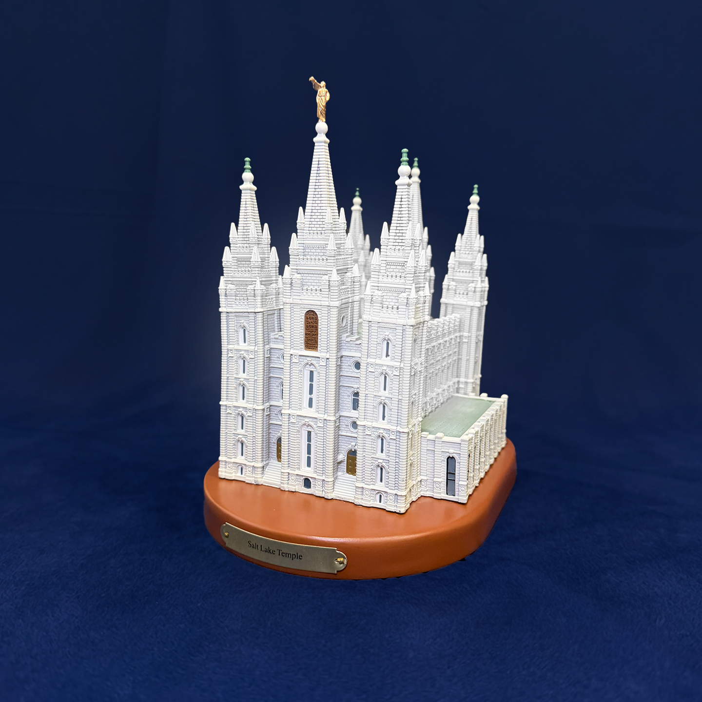 Salt Lake Temple Statue | Wood Base