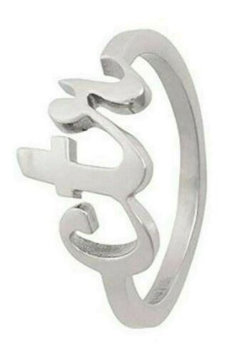 Minimal Cursive Stainless Steel CTR Ring