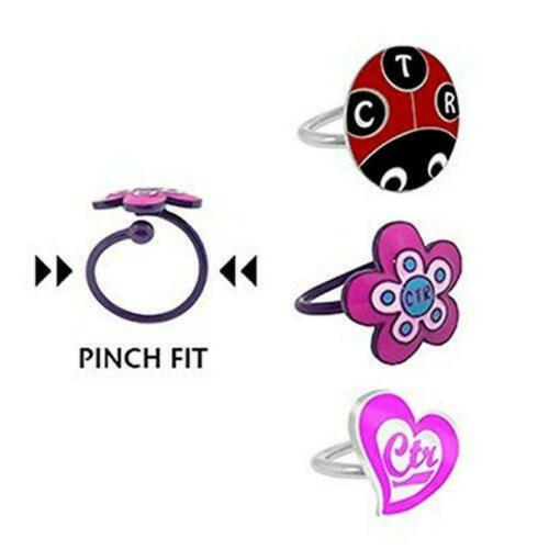 K146 Mormon LDS Unisex Kids CTR Ring Adjustable 3 Pack Girls Alloy One Moment In Time