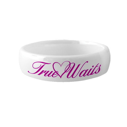 CTR RING ÒTrue Love WaitsÓ White diamond Ceramic 
