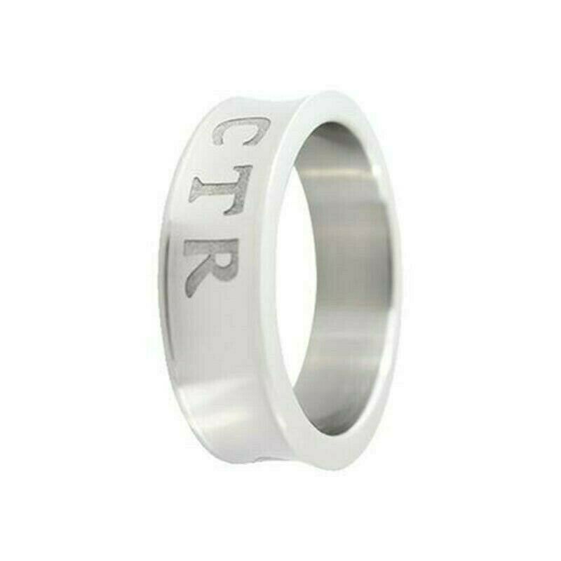 J101S Mormon 1830 Square LDS Unisex CTR Right Ring Stainless Steel One Moment In Time