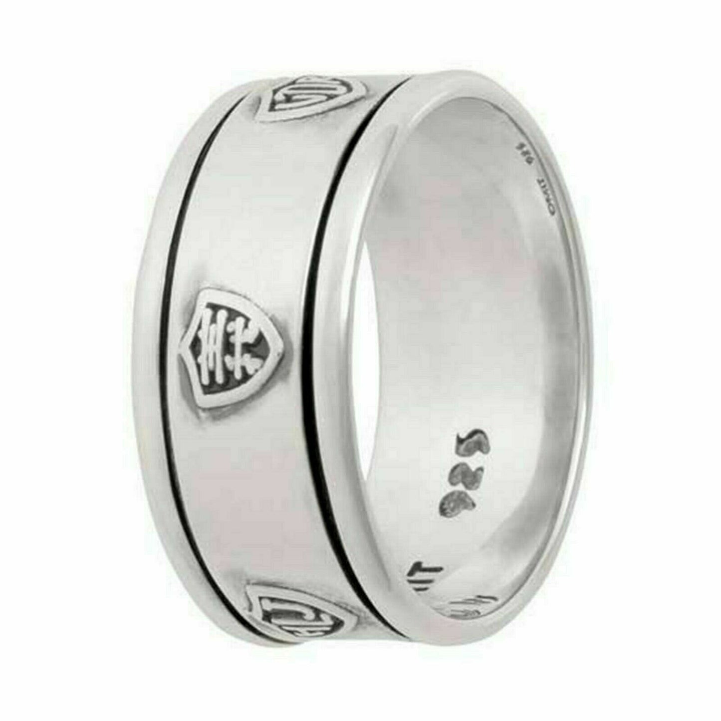J61 Mormon LDS Unisex CTR Ring Sterling Silver Universal Spinner One Moment In Time