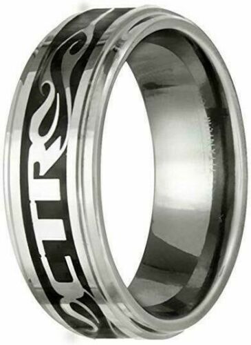 NFUZED Stainless Steel CTR Ring with Carbon Fiber Inlay