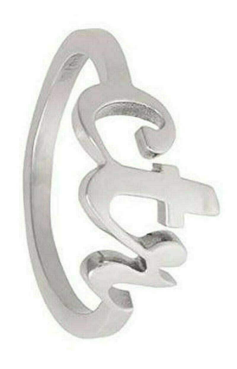 Minimal Cursive Stainless Steel CTR Ring