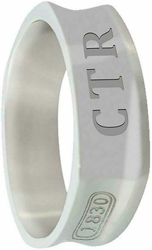 J101R Mormon LDS Unisex CTR Ring Stainless Steel 1830 Round 1-9.5 One Moment In Time