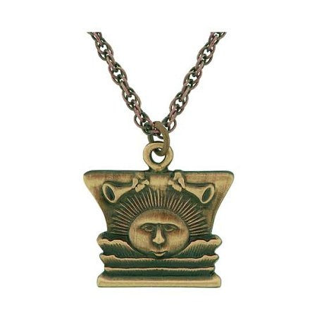 J12 Necklace Nauvoo Temple Sunstone Antique Gold 