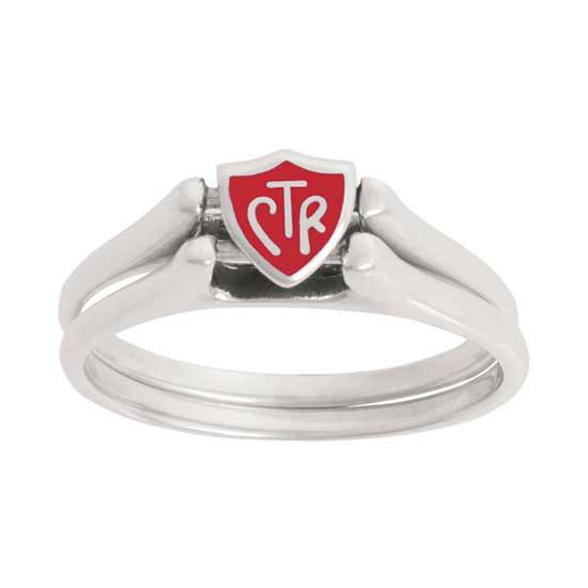 Lds Rings J62R Mormon LDS Unisex CTR Ring Sterling Silver Flip Red Handmade One ...
