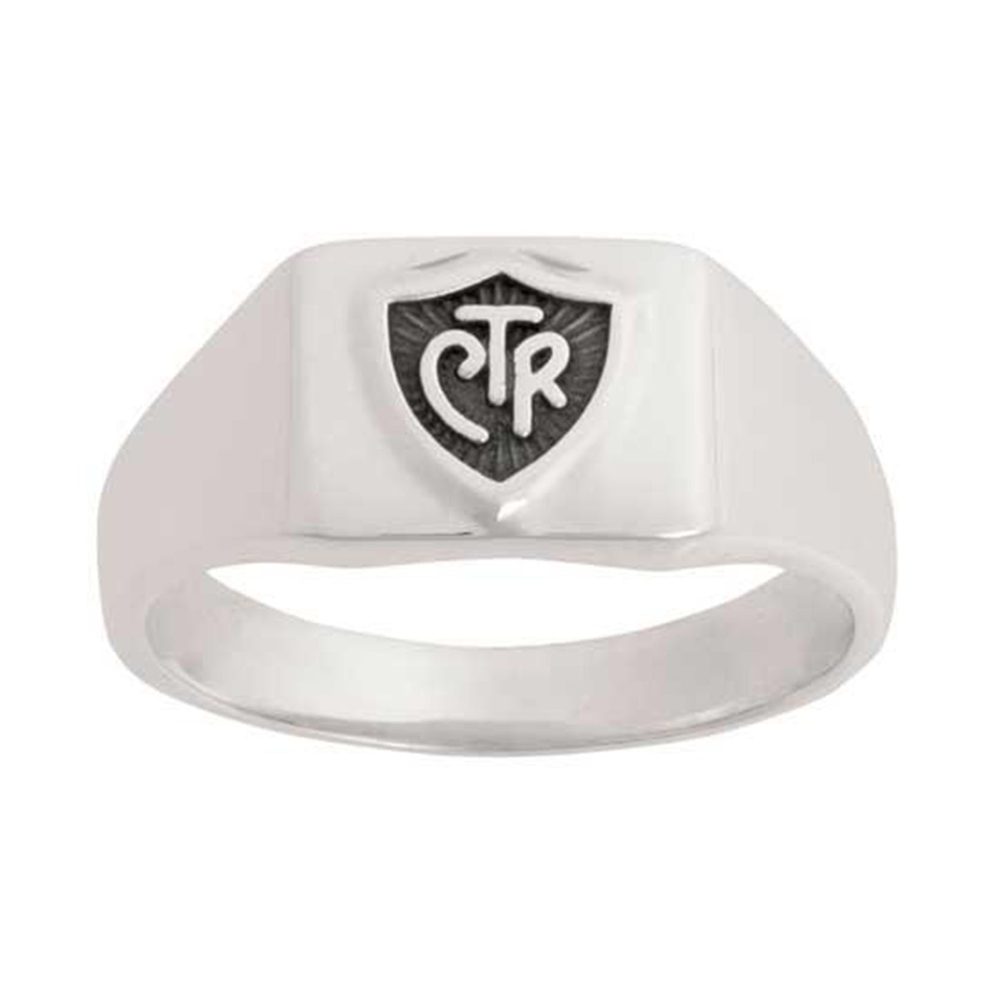 J64 CTR Ring Sterling Silver Block Handmade One Moment in Time