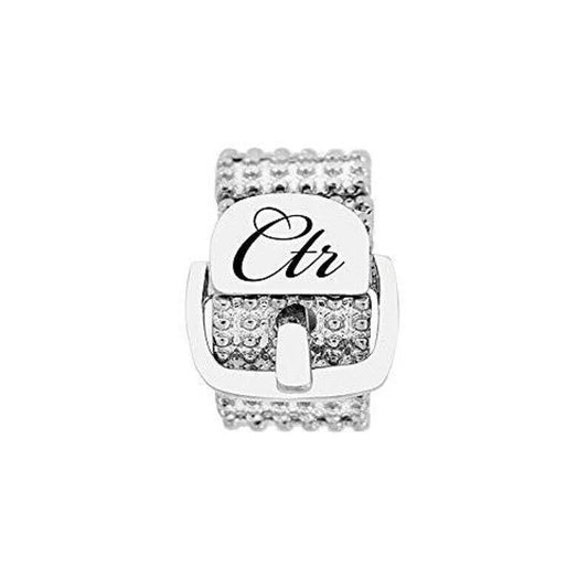 J166 Sparkle Stretch Buckle Ring  Mormon One Moment In Time LDS CTR