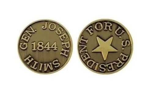 M9 Coin Joseph Smith for President 1844  Mormon One Moment In Time LDS CTR